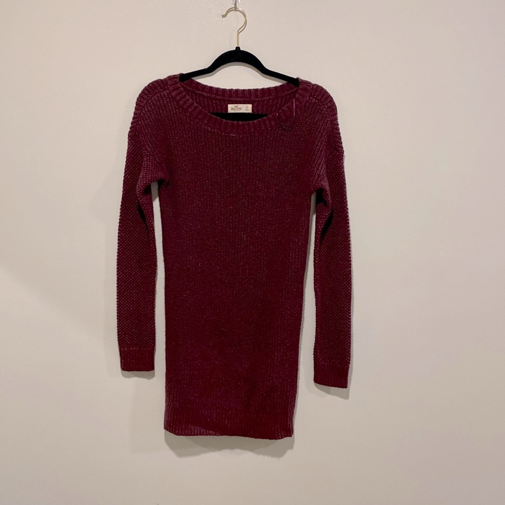 Hollister maroon sweat dress